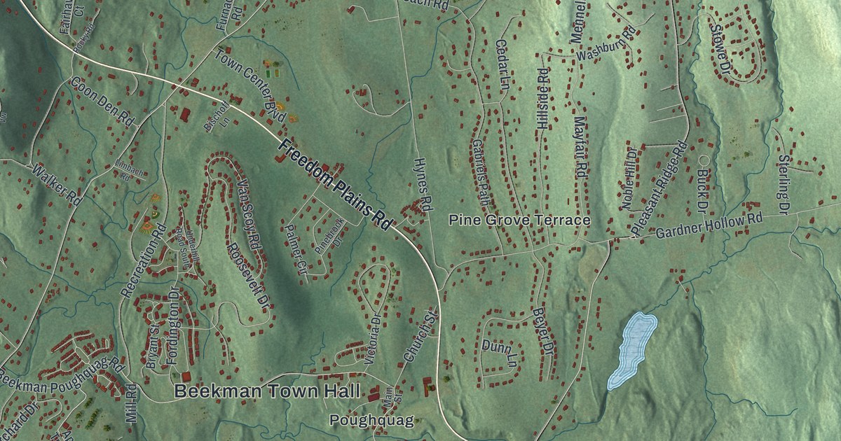 Map of Beekman, New York
