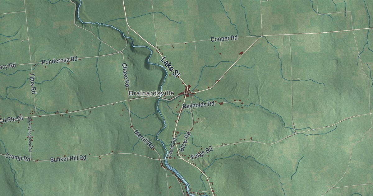 Map of Bellmont, New York