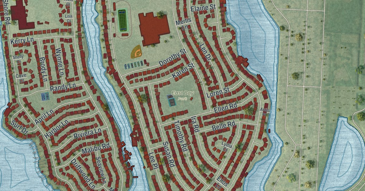 Map of Bellmore, New York