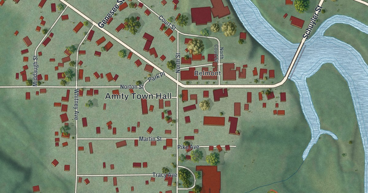 Map of Belmont, New York