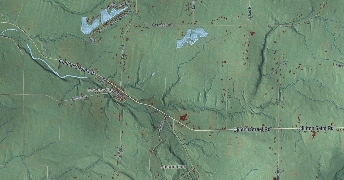 Map of Bennington, New York