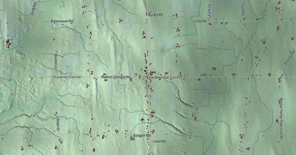 Map of Benton, New York