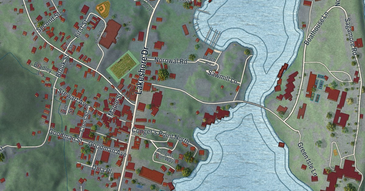 Map of Bolton Landing, New York