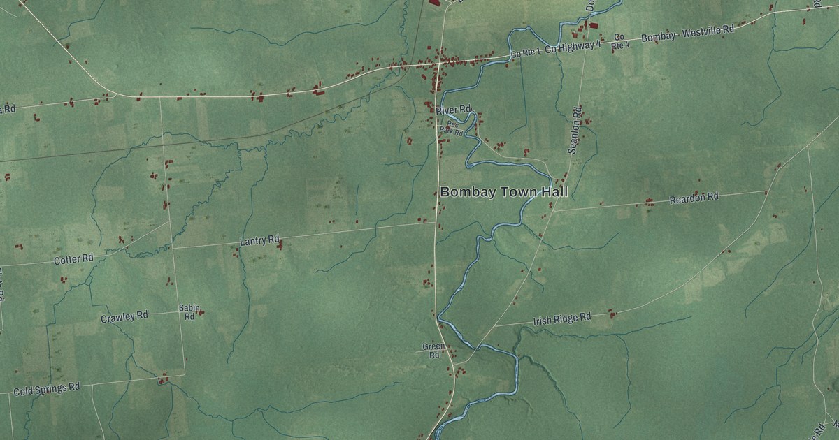 Map of Bombay, New York