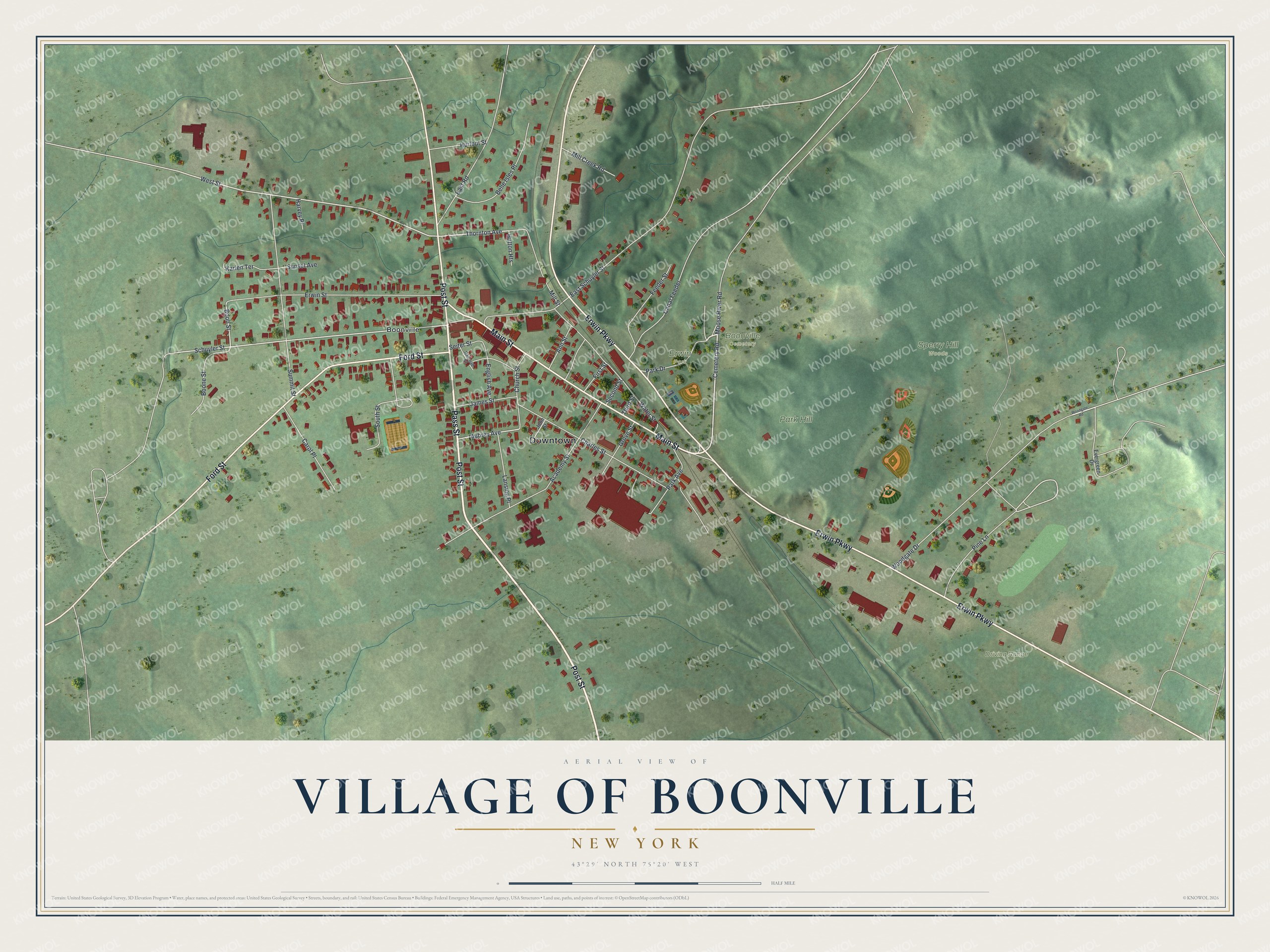 Watermarked full-map preview of Boonville, New York