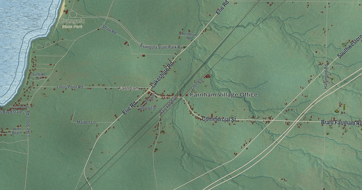 Map of Brant, New York