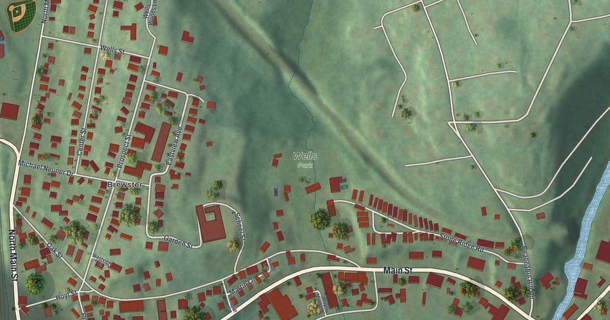 Map of Brewster, New York