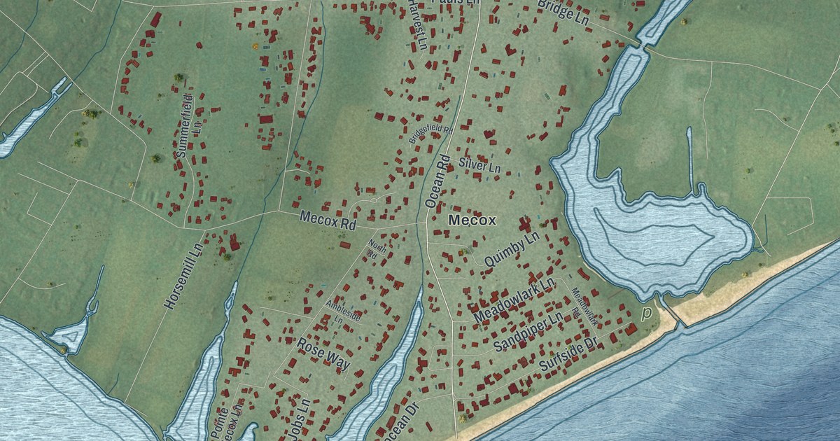 Map of Bridgehampton, New York