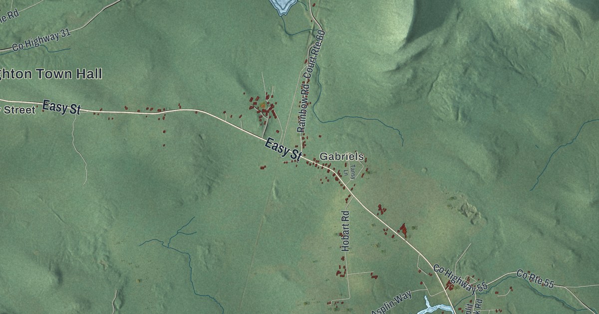 Map of Brighton, Franklin County, New York