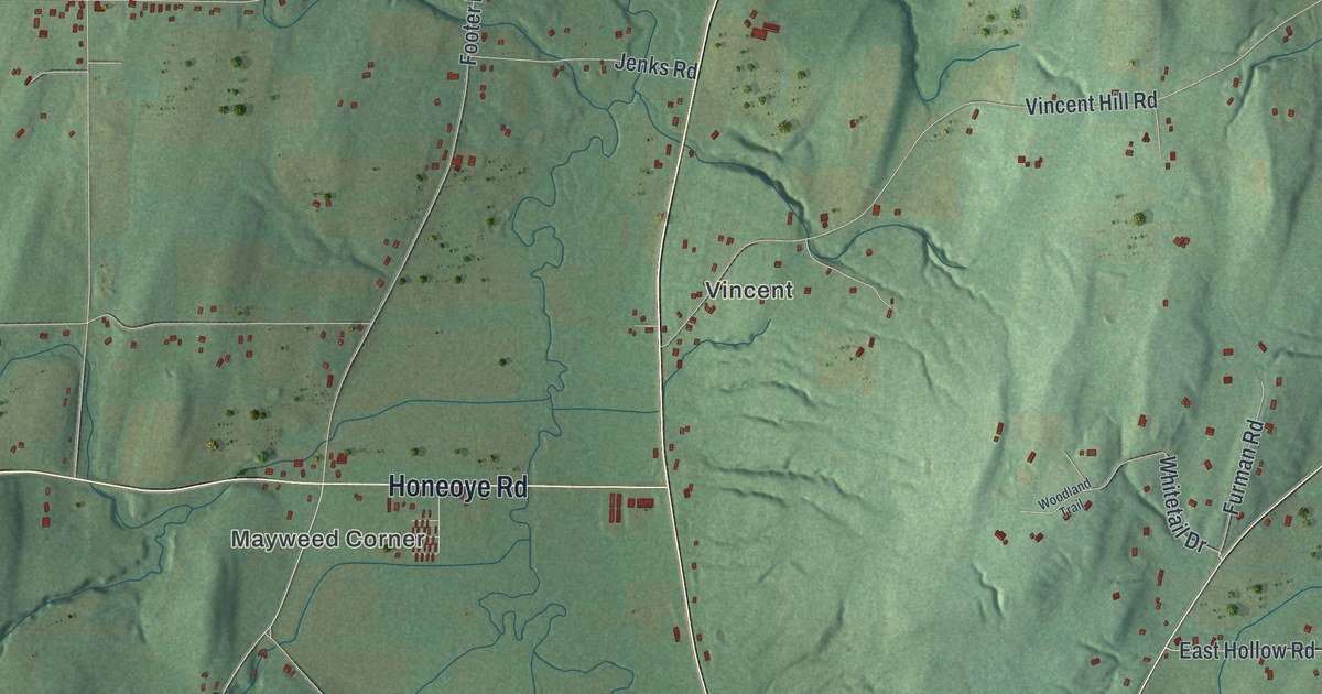 Map of Bristol, New York