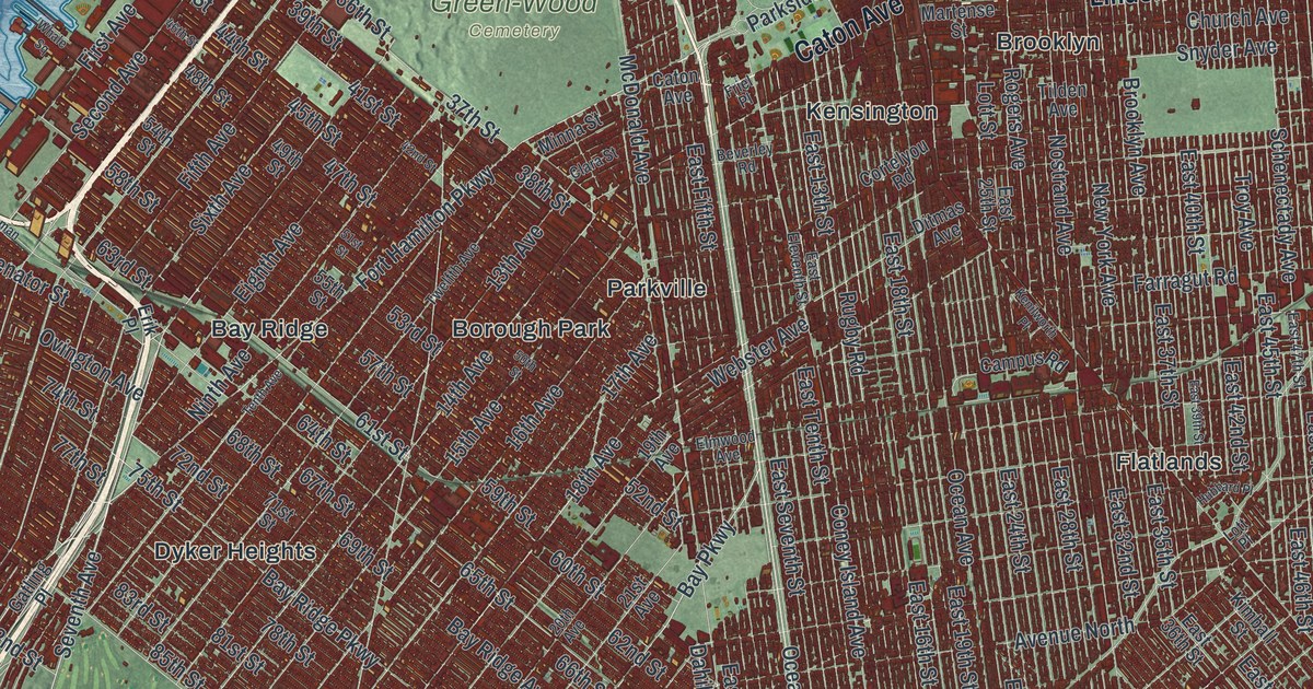 Map of Brooklyn, New York