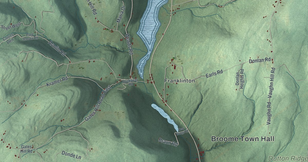 Map of Broome, New York