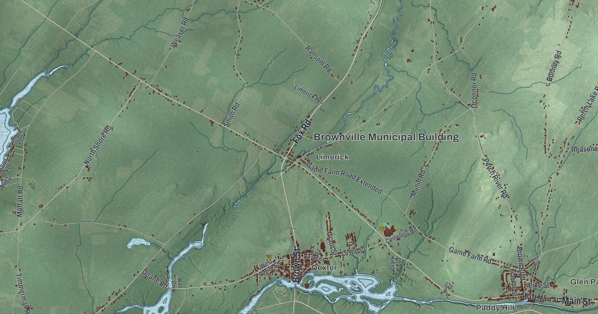 Map of Brownville, New York