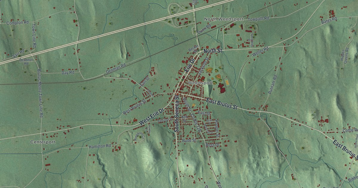 Map of Brutus, New York