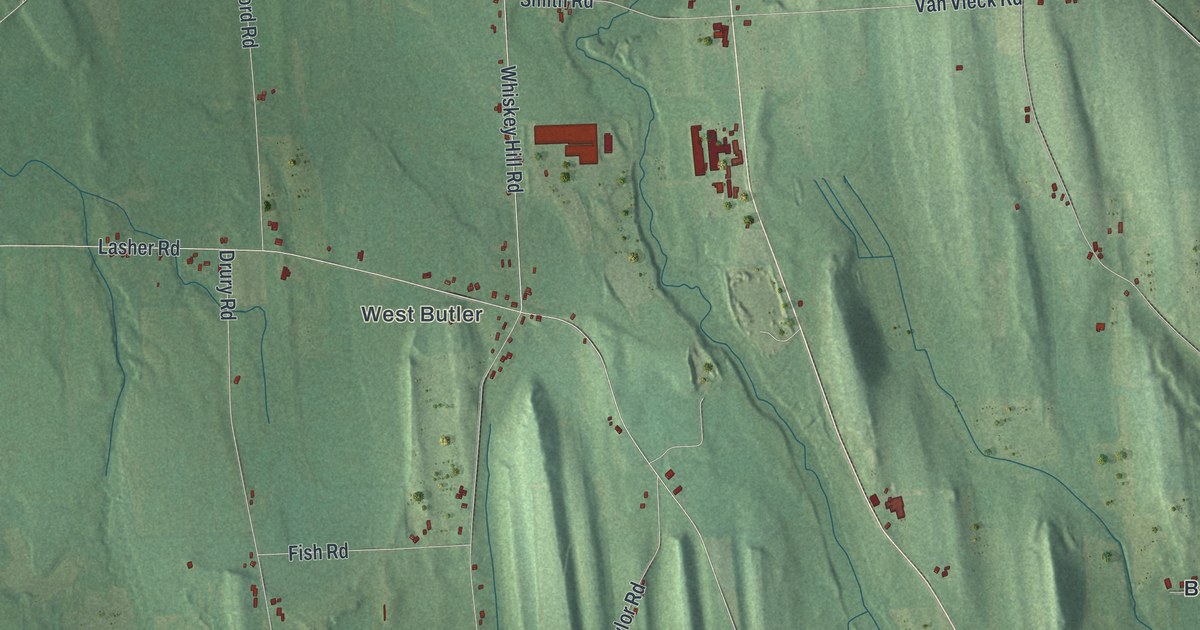 Map of Butler, New York