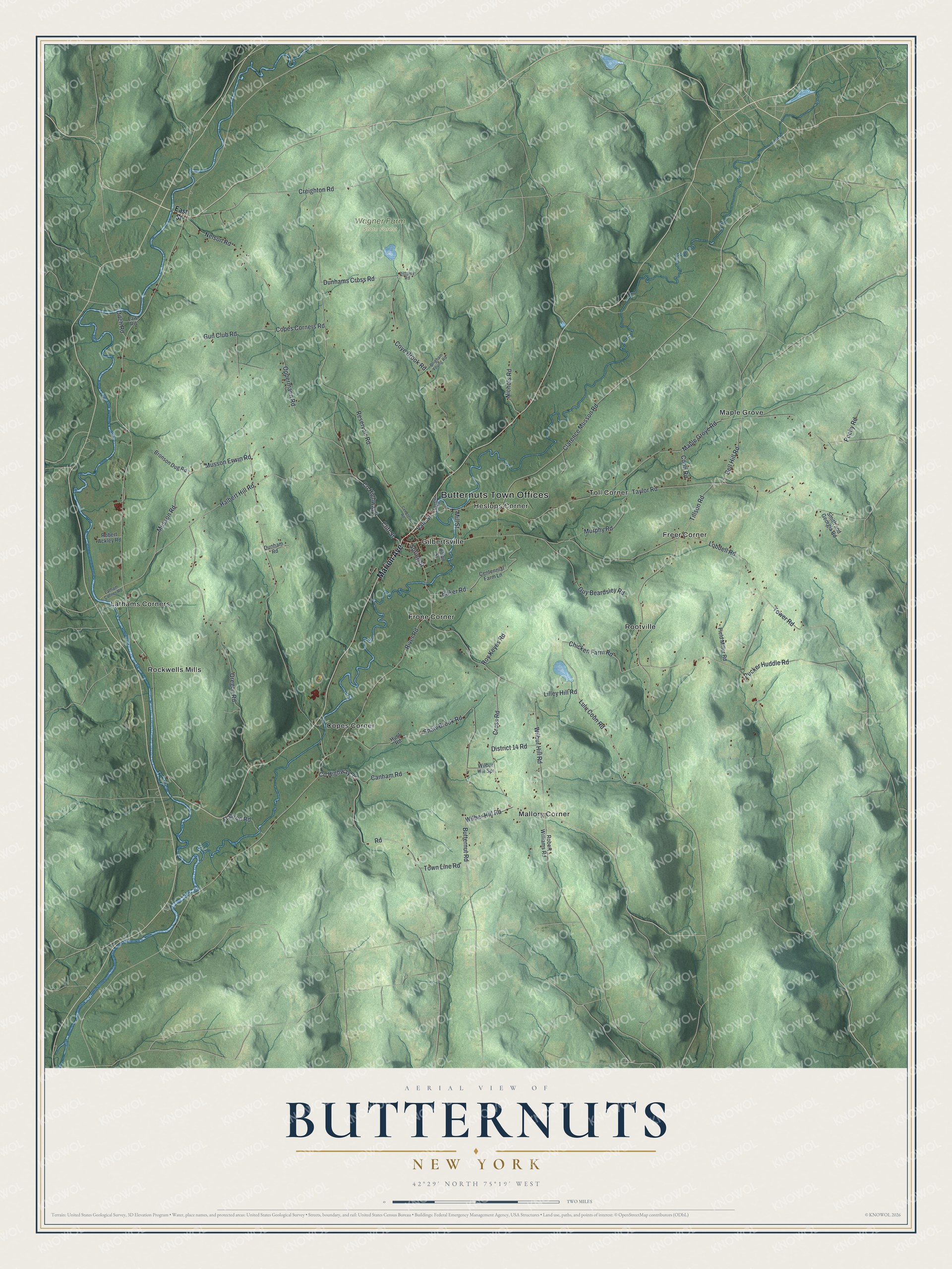 Watermarked full-map preview of Butternuts, New York