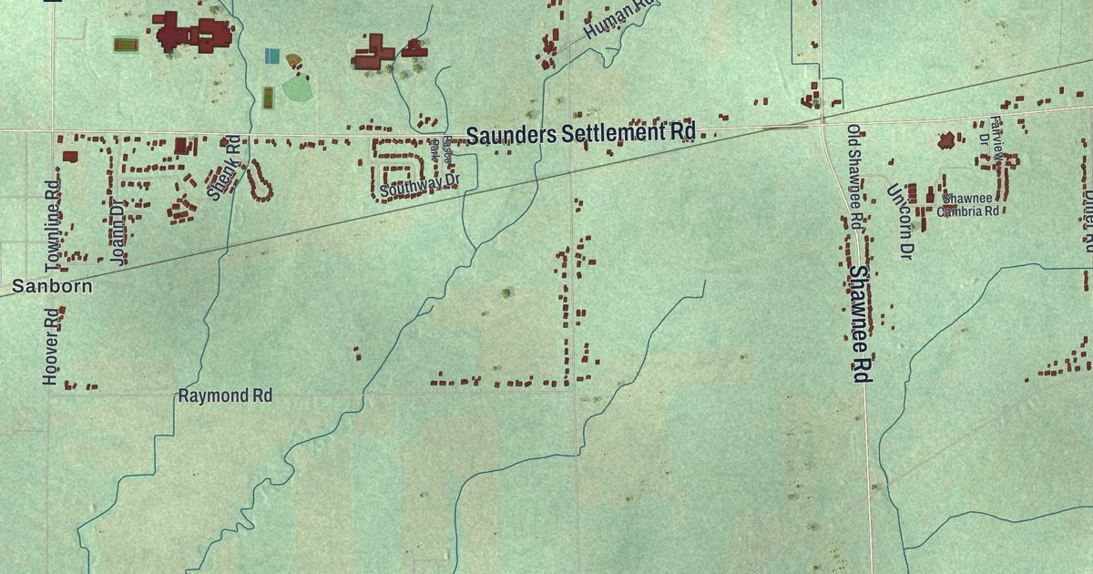 Map of Cambria, New York