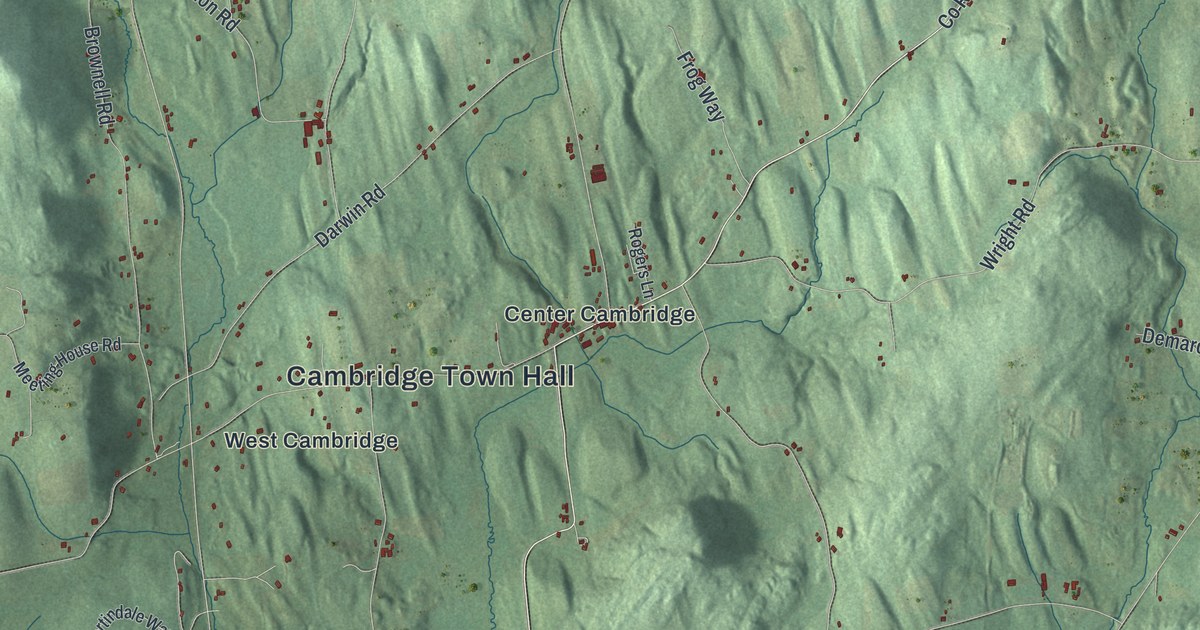 Map of Cambridge, New York