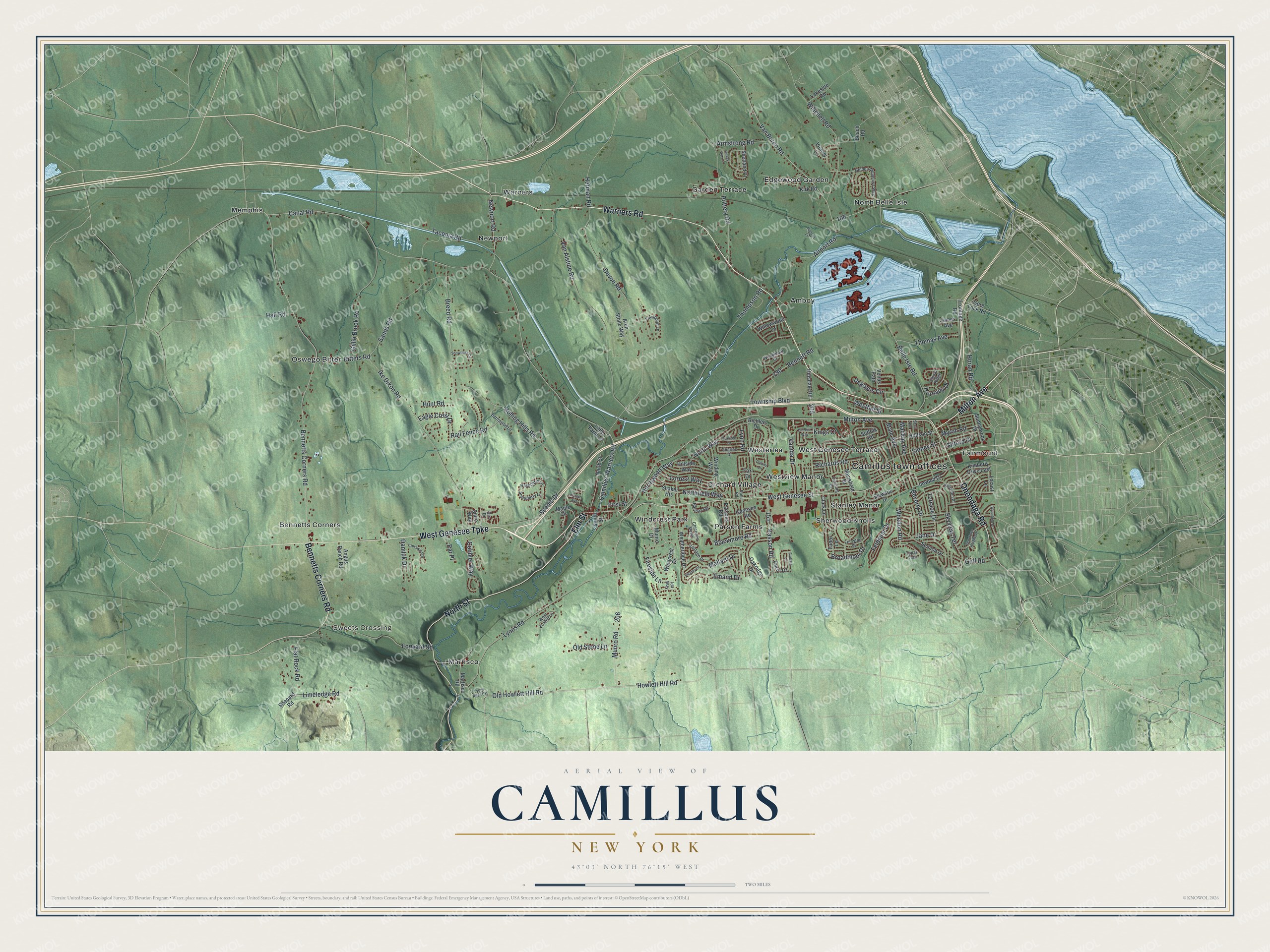 Watermarked full-map preview of Camillus, New York
