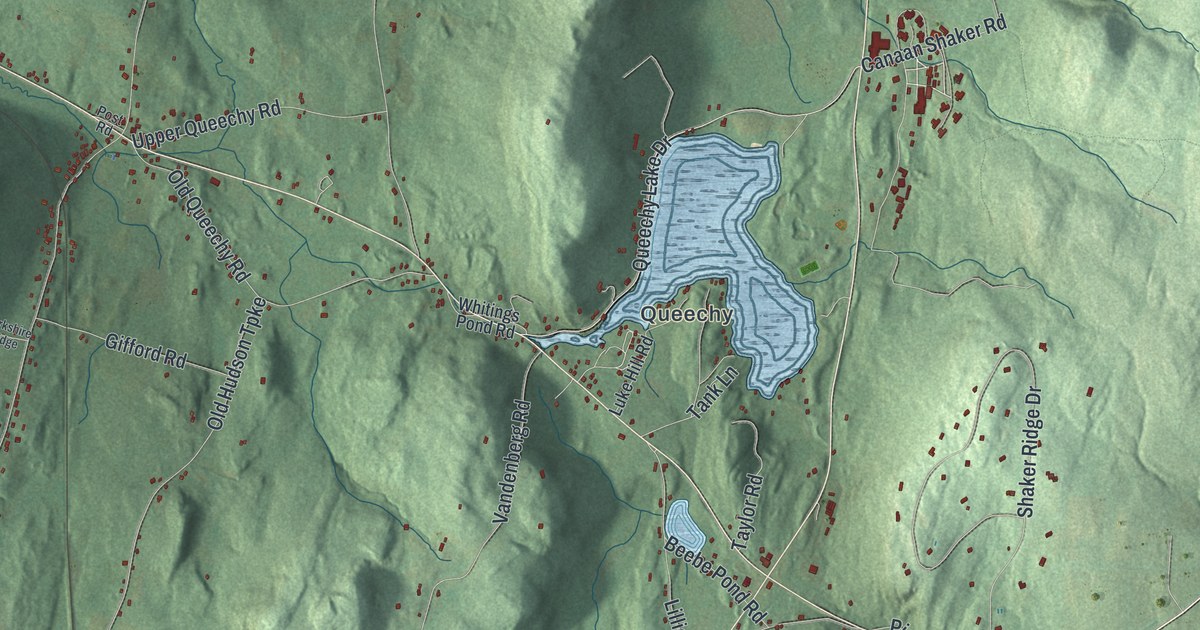 Map of Canaan, New York