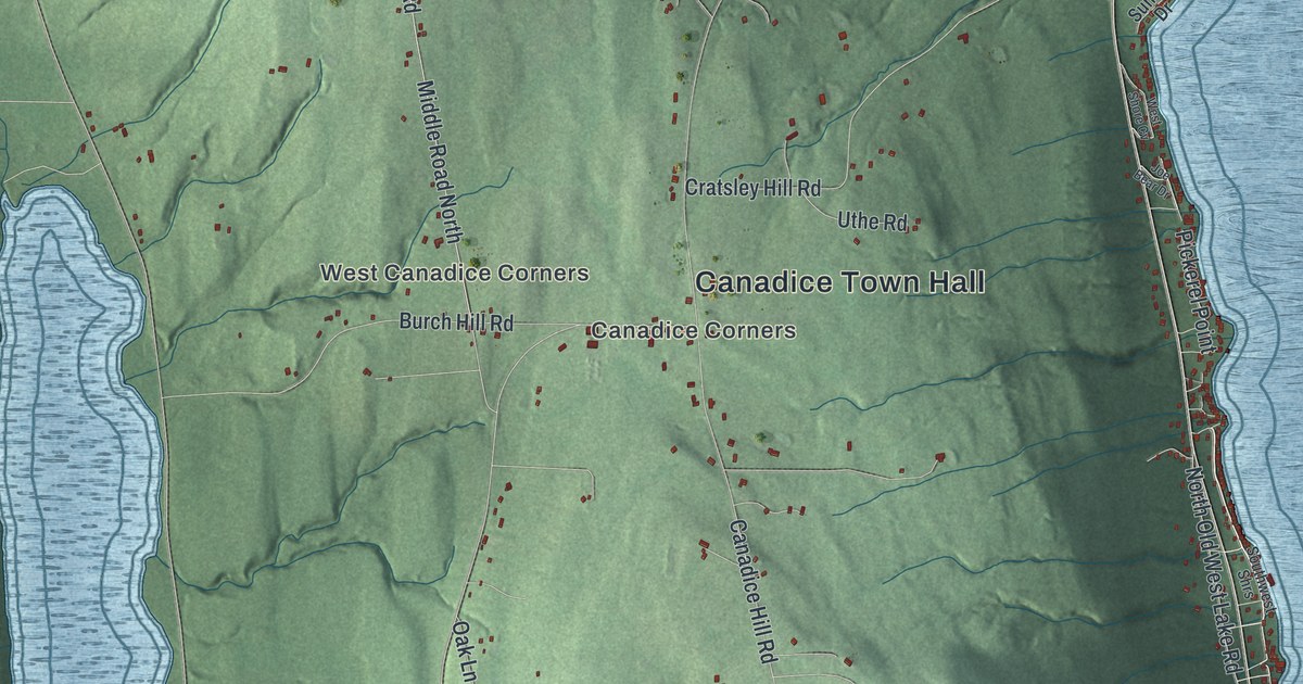 Map of Canadice, New York
