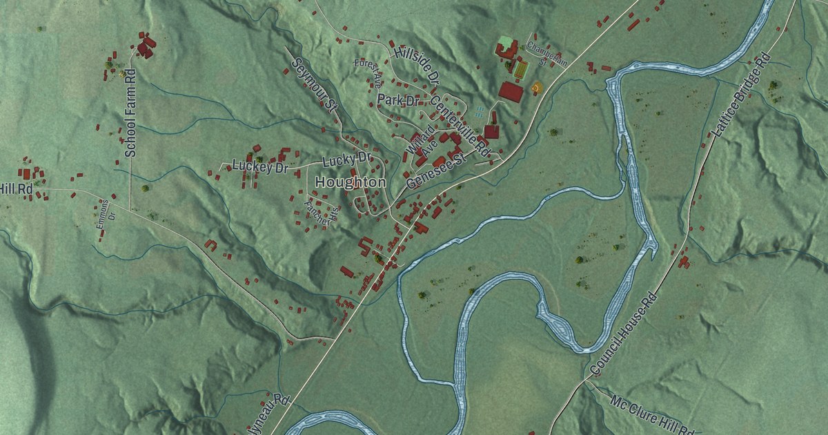 Map of Caneadea, New York