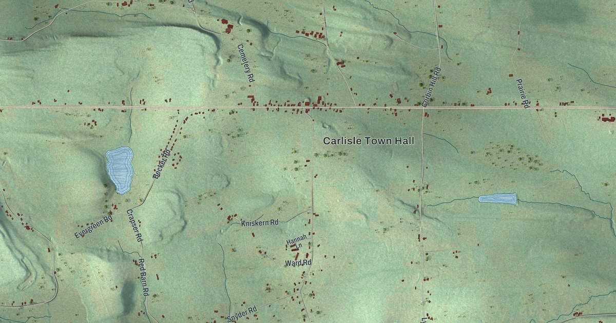 Map of Carlisle, New York