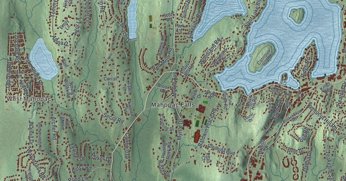 Map of Carmel, New York