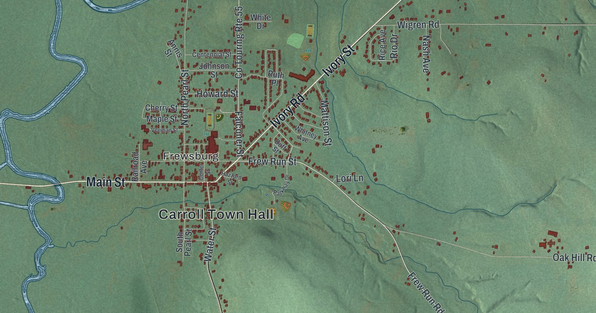 Map of Carroll, New York