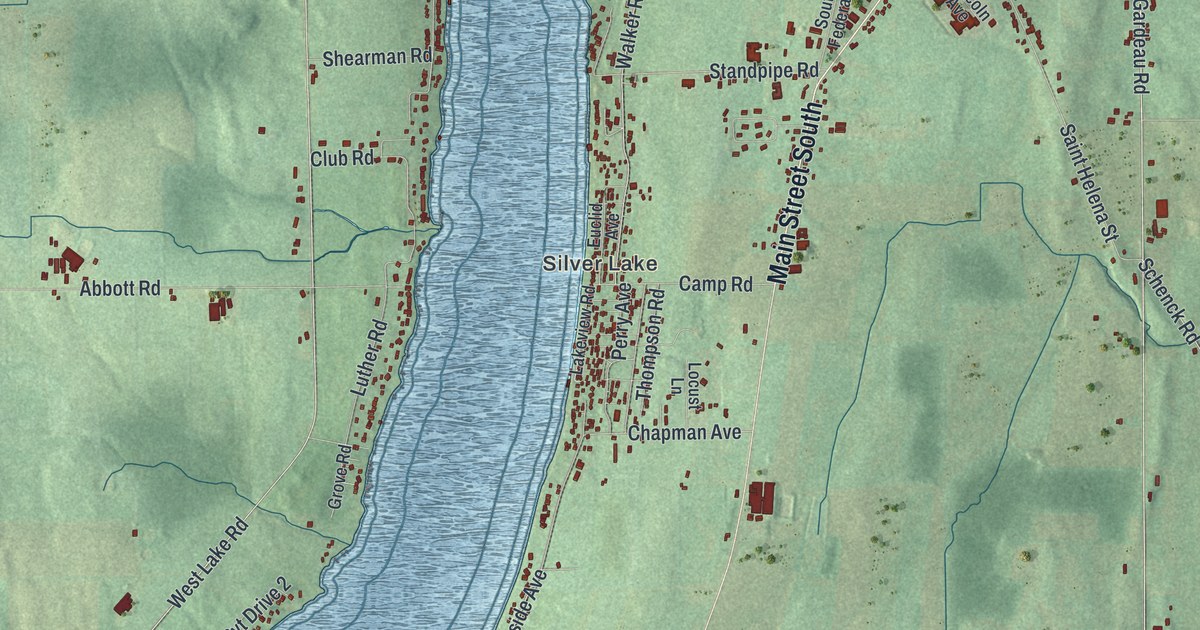 Map of Castile, New York