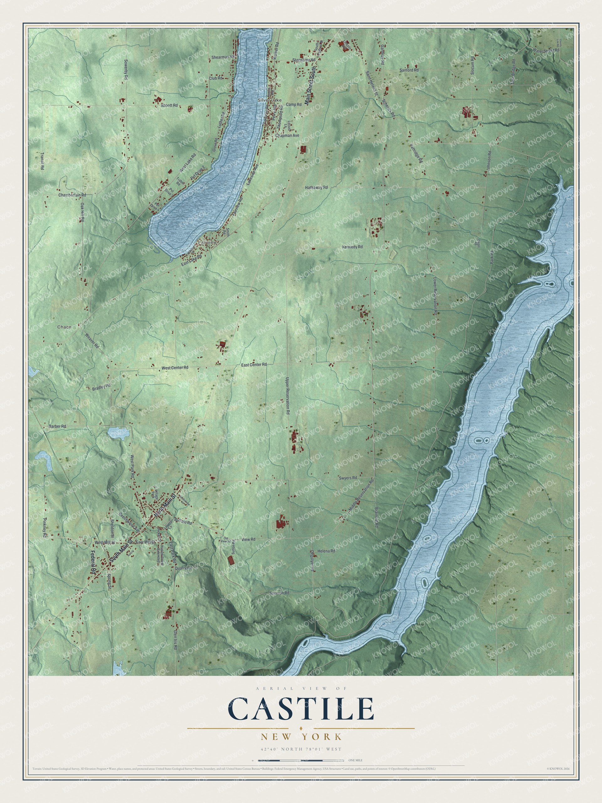 Watermarked full-map preview of Castile, New York