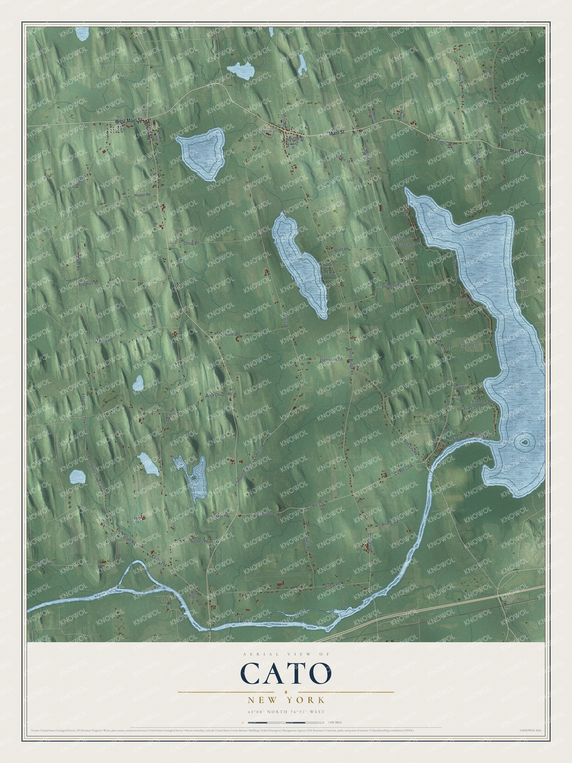 Watermarked full-map preview of Cato, New York