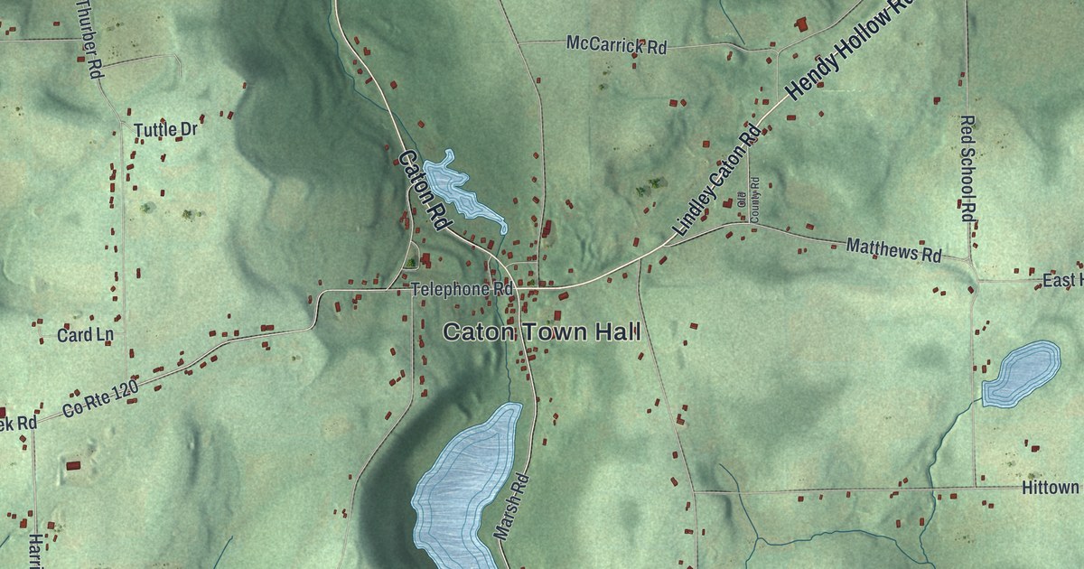 Map of Caton, New York