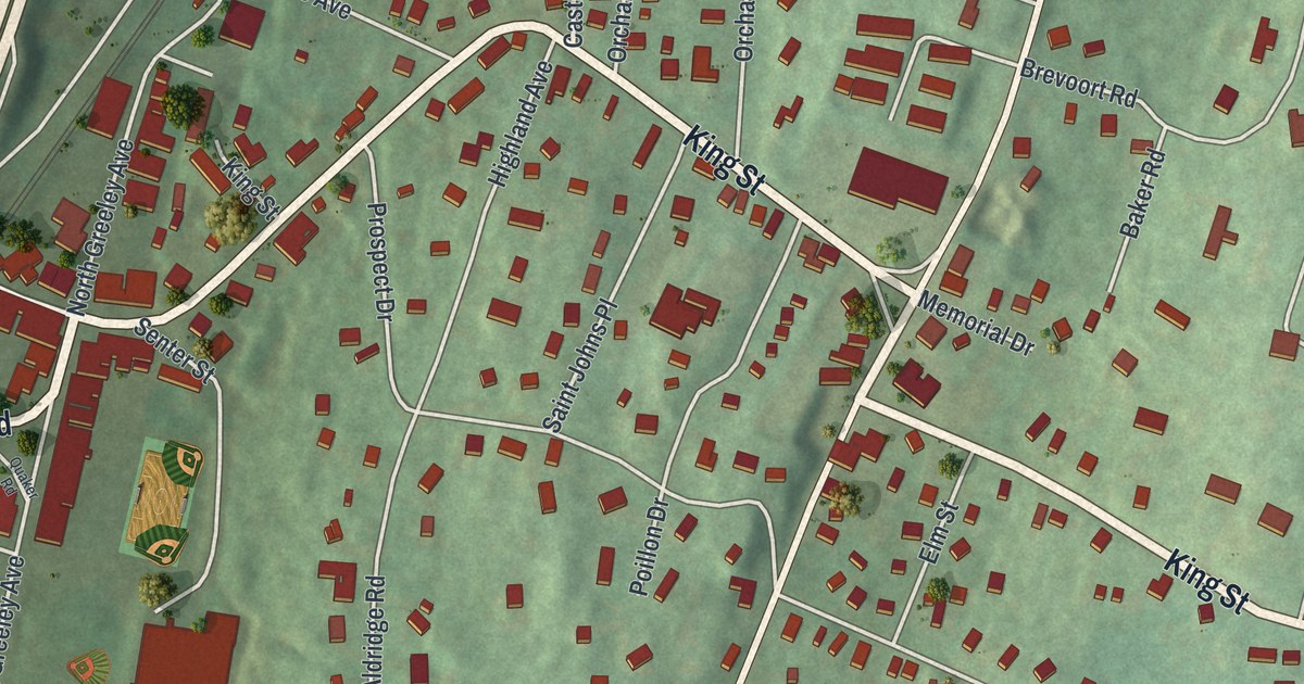 Map of Chappaqua, New York
