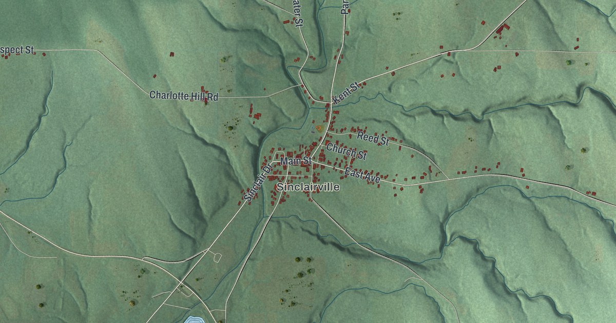 Map of Charlotte, New York