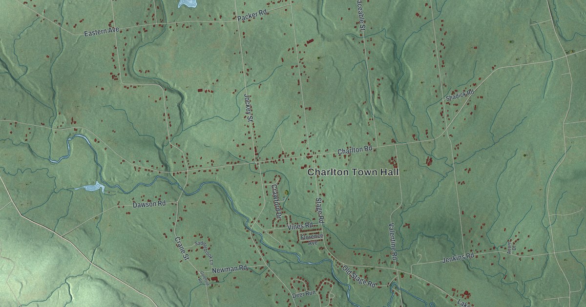 Map of Charlton, New York