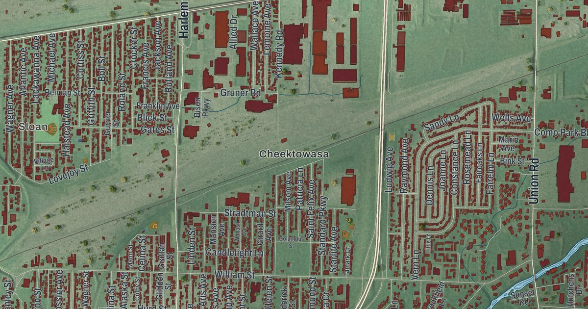 Map of Cheektowaga, New York