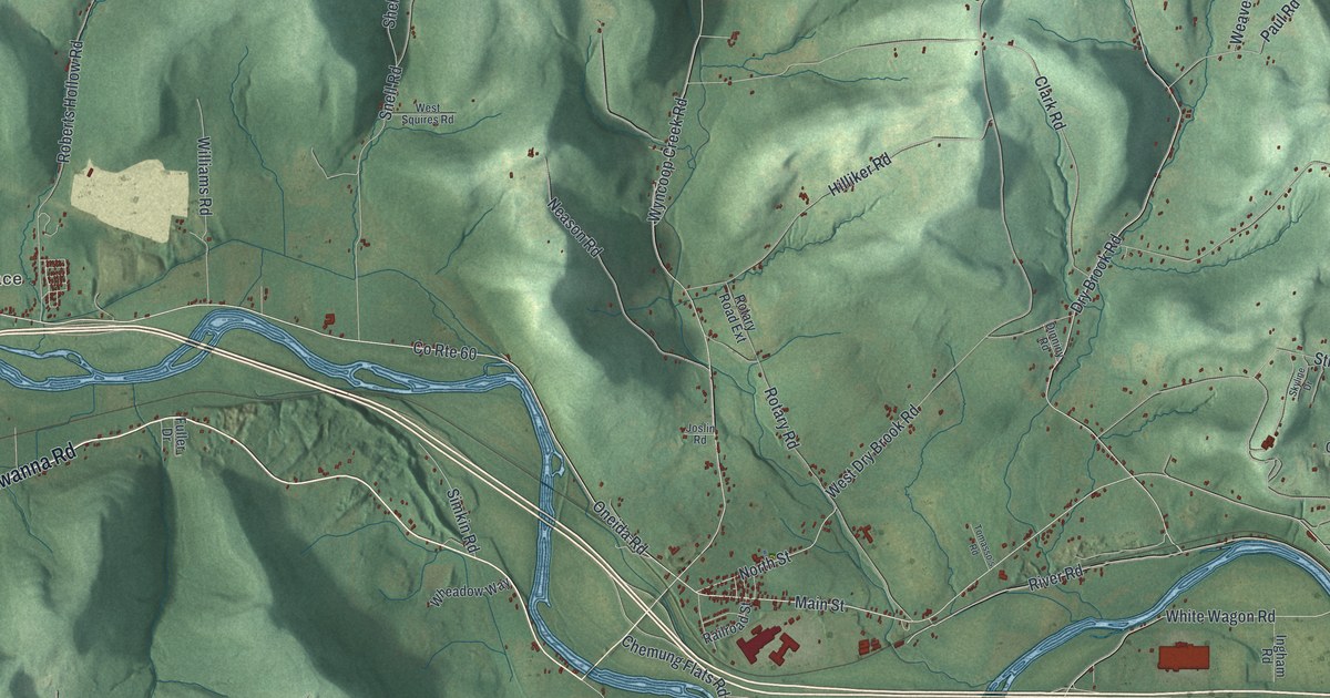 Map of Chemung, New York