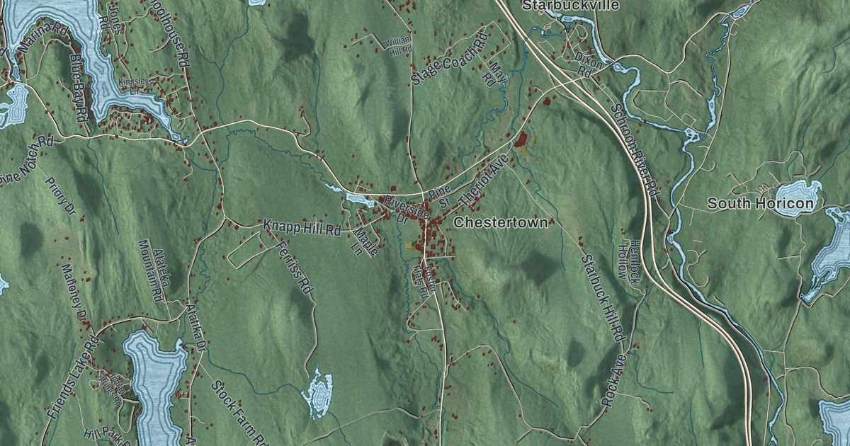 Map of Chester, Warren County, New York