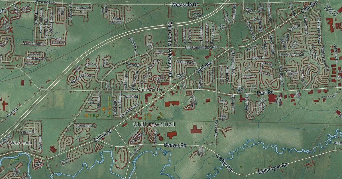 Map of Chili, New York
