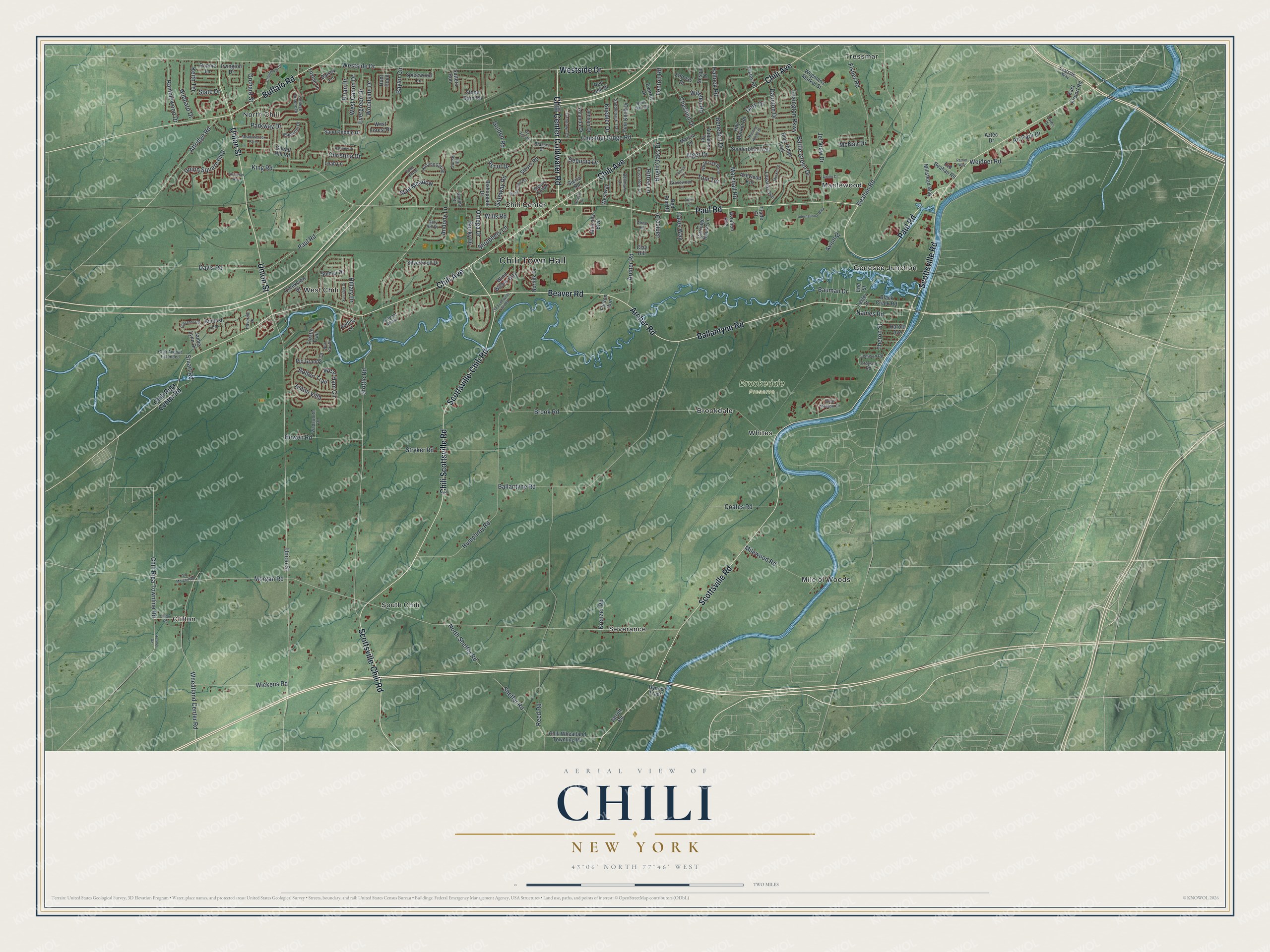 Watermarked full-map preview of Chili, New York