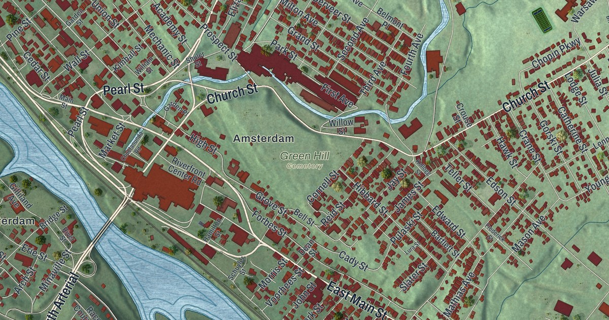 Map of the City of Amsterdam, Montgomery County, New York