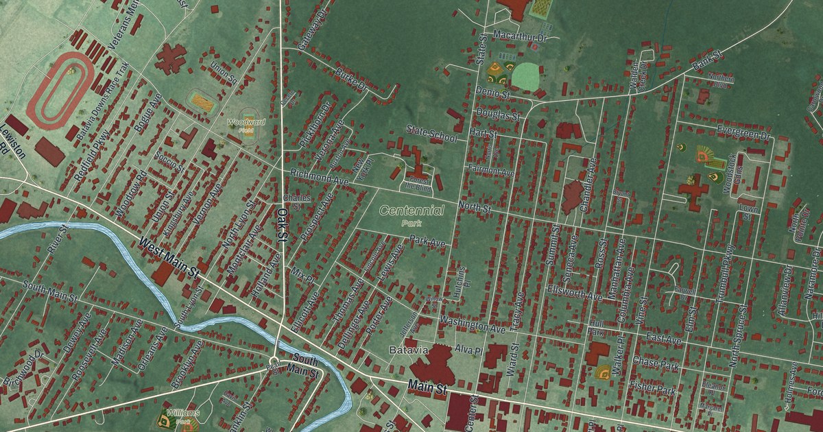 Map of the City of Batavia, Genesee County, New York