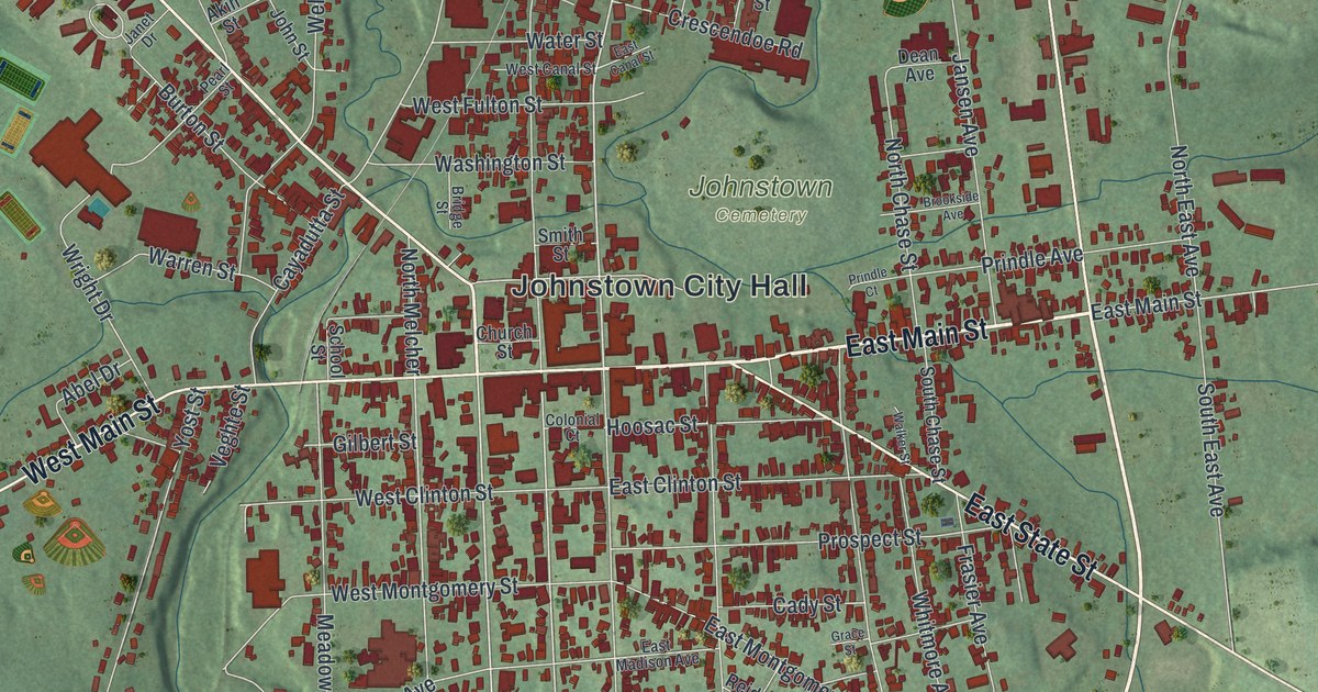 Map of the City of Johnstown, Fulton County, New York