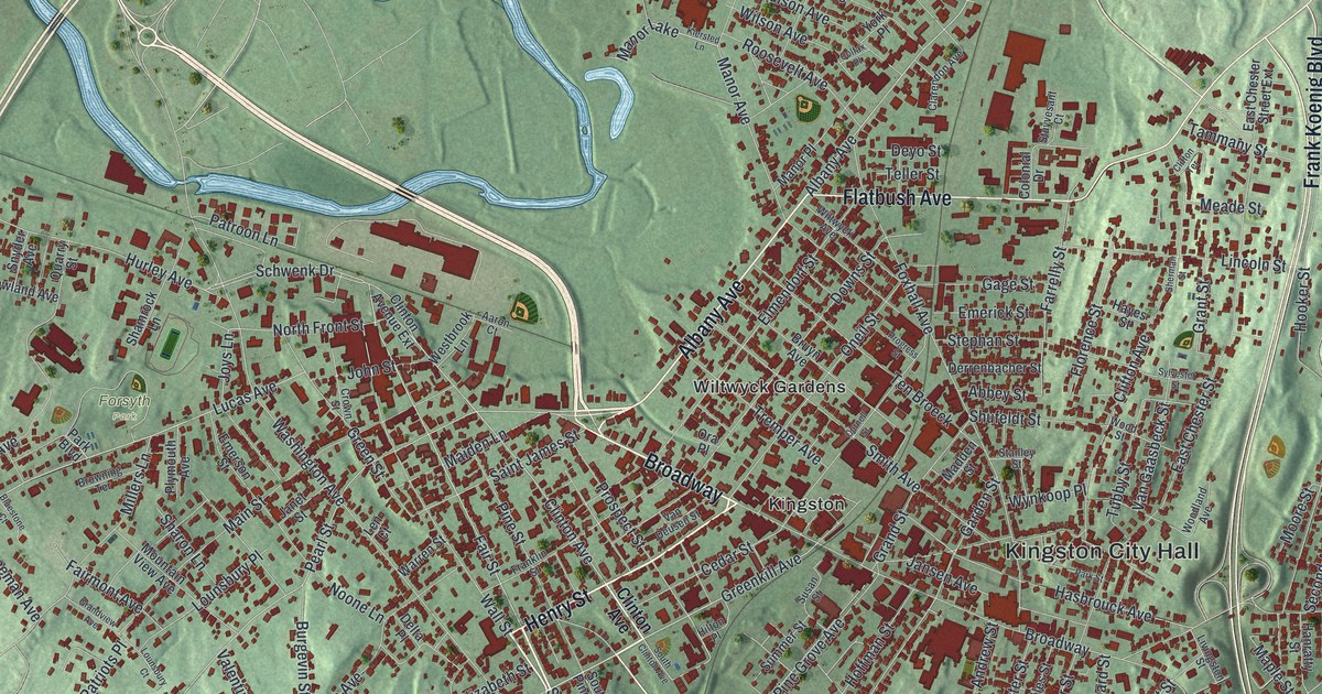Map of the City of Kingston, Ulster County, New York