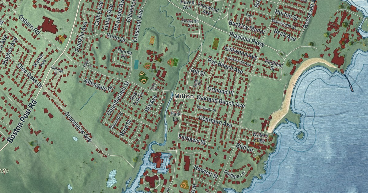 Map of the City of Rye, Westchester County, New York