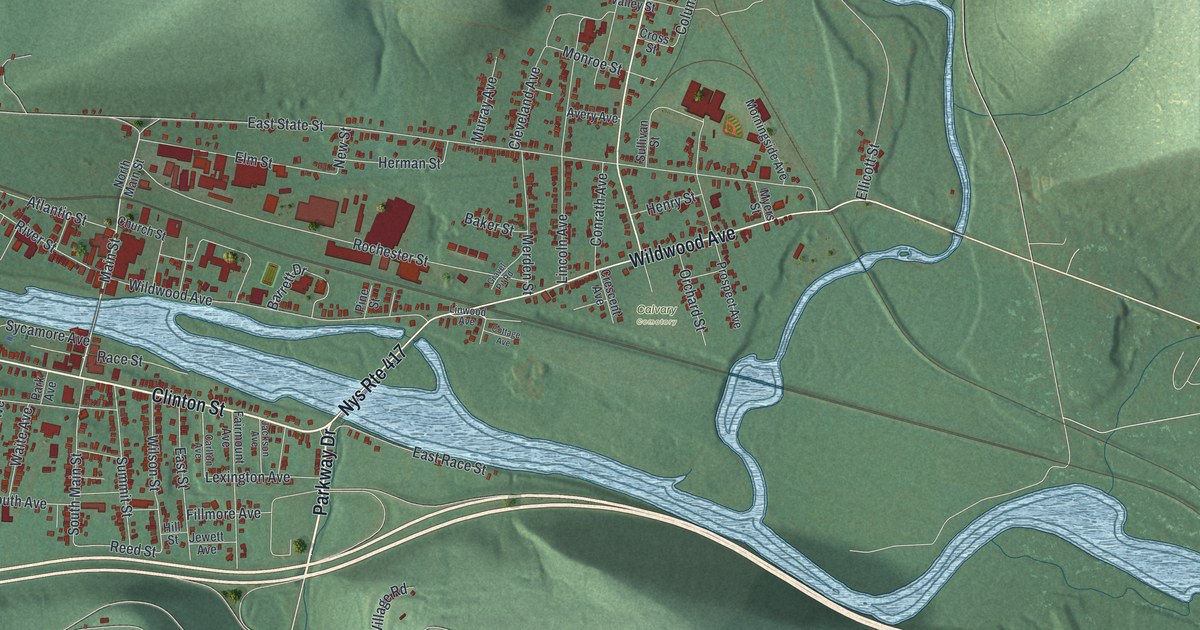 Map of the City of Salamanca, Cattaraugus County, New York