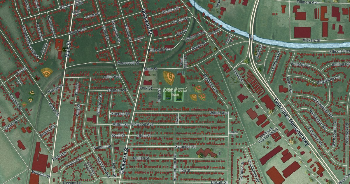 Map of the City of Tonawanda, Erie County, New York