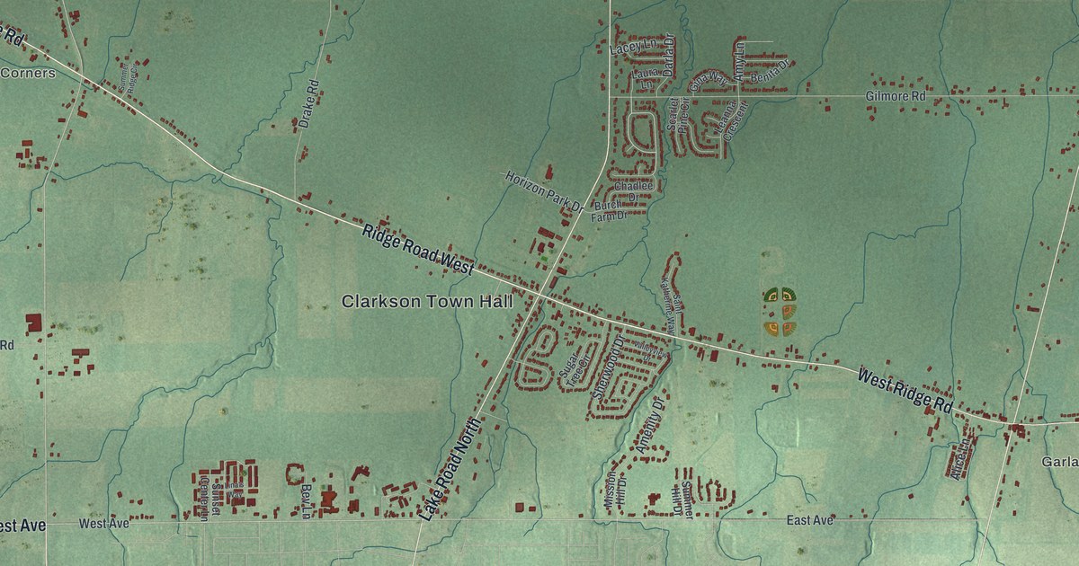 Map of Clarkson, New York