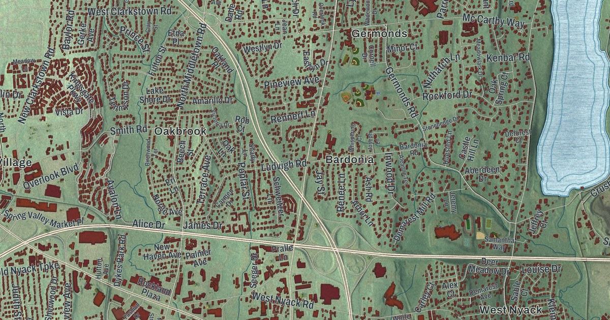 Map of Clarkstown, New York